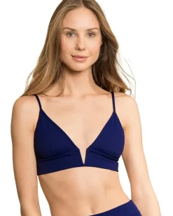 Maaji Indigo Pique Parade Long Line Triangle Top Blue Online