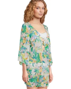BECCA Isle Verde Chiffon Tunic Multi Outlet