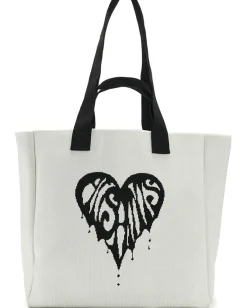 AllSaints Izzy Heart E/W Tote White
