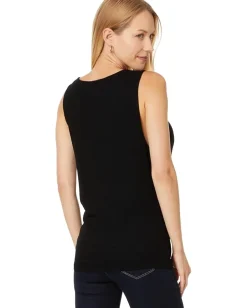 Michael Stars Jeanette Cowl Neck Tank Black Best