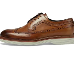 Johnston & Murphy Collection Jenson Longwing Tan Italian Calfskin Discount