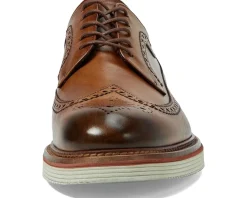 Johnston & Murphy Collection Jenson Longwing Tan Italian Calfskin Discount