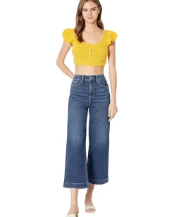 BCBGMAXAZRIA Sweaters<Jersey Stitch Sweater Top Honey Gold