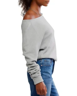 Free People Jess Long Sleeve Heather Grey Hot