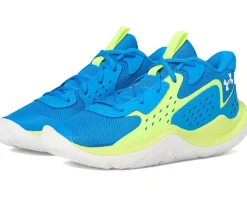 Under Armour Kids Shoes|Shoes<JET '23 Basketball Shoe (Big Kid) Photon Blue/High-Vis Yellow/White
