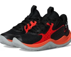 Under Armour Kids Shoes|Shoes<JET '23 Basketball Shoe (Little Kid) Black/Ares Red/Mod Gray