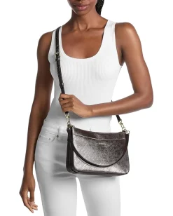 MICHAEL Michael Kors Handbags|Cross Body<Jet Set Medium Top Zip Pochette Xbody Chocolate 1