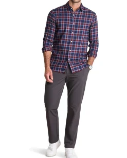 Vineyard Vines Jethro Plaid Tech Twill Shirt Crimson New