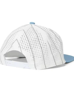 Black Clover Jordan Adjustable Hat White/Carolina Blue Hat/Laser Cut Perforation Online