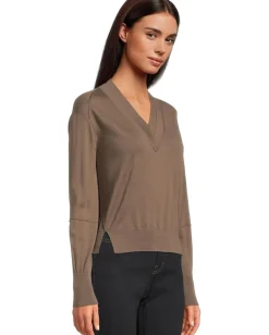 AllSaints Julieanna Jumper Walnut Brown New