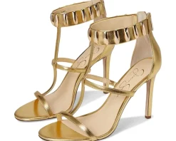 Jessica Simpson Heels|Sandals<Juniya Studded Heeled Sandals Gold