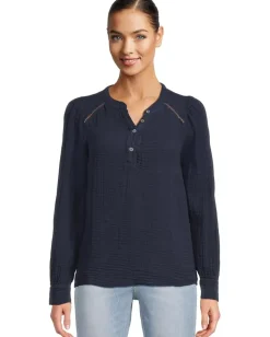 Women Michael Stars Kacey Peasant Top