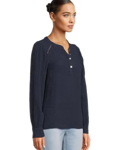 Women Michael Stars Kacey Peasant Top