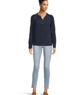 Women Michael Stars Kacey Peasant Top