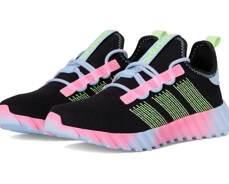 Shoes|Shoes|adidas Kids Kaptir Flow Sportswear Shoes (Little Kid/Big Kid) Black/Yellow/Clear Sky