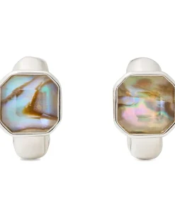 Kate Spade New York Jewelry|Jewelry<Keep Sparkling Round Huggies Abalone/Silver