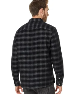 AllSaints Kink Long Sleeve Shirt Navy Blue Discount