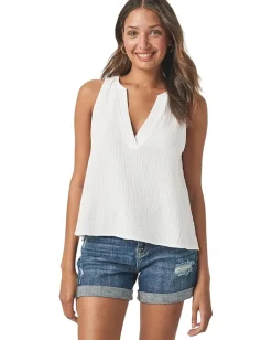 Women Splendid Kit Gauze V-Neck Tank