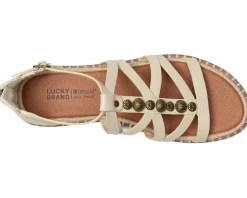 Lucky Brand Sandals|Sandals<Korina Beaded Gladiator Sandals Dark Parchment