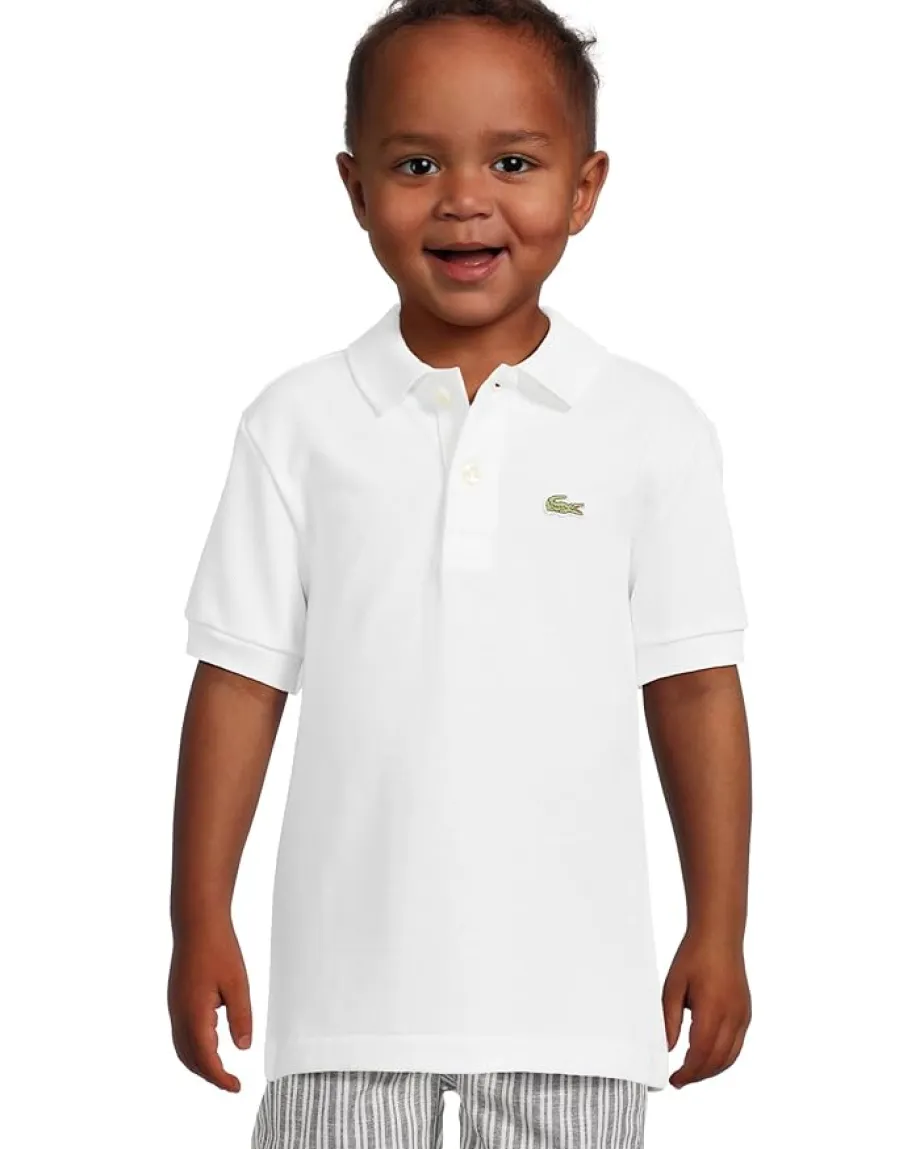 Kids/BOY Lacoste Kids L1812 Short Sleeve Classic Pique Polo (Toddler/Little Kids/Big Kids)