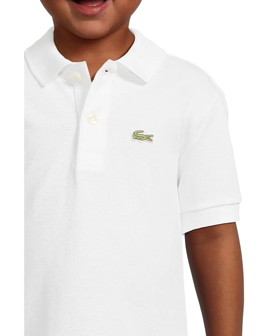 Kids/BOY Lacoste Kids L1812 Short Sleeve Classic Pique Polo (Toddler/Little Kids/Big Kids)