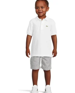 Kids/BOY Lacoste Kids L1812 Short Sleeve Classic Pique Polo (Toddler/Little Kids/Big Kids)