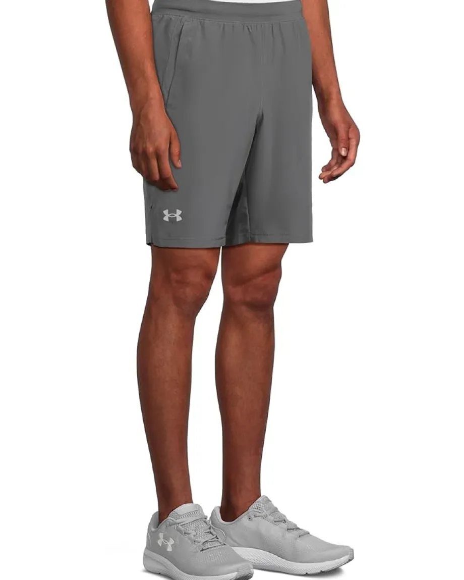 Under Armour Launch Run 9" Shorts Castlerock/Castlerock/Reflective Best