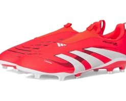 Shoes|Shoes|adidas Kids League Predator Laceless Firm Ground/Multi Ground Soccer Cleats (Little Kid/Big Kid) Lucid Red/White/Black