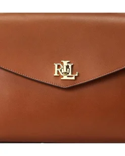 Lauren Ralph Lauren Handbags|Satchels<Leather Medium Farrah Satchel Lauren Tan