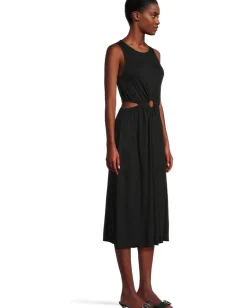 Michael Stars Dresses|Dresses<Leni Cut Out Midi Dress Black