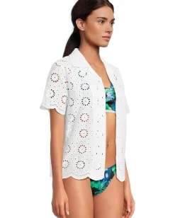 Beach Riot Swimwear|Swimsuits & Cover-Ups<Lexie Top White Magnolia Eyelet