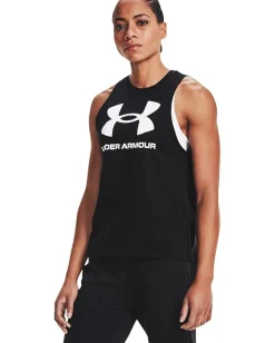 Under Armour Shirts & Tops|Shirts & Tops<Live Sportstyle Graphic Tank Black/White