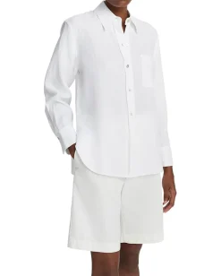 Vince Shirts & Tops|Shirts & Tops<Long Sleeve Easy Button Down Optic White