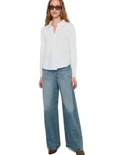 Women Mod-o-doc Long Sleeve Easy Polo Tee