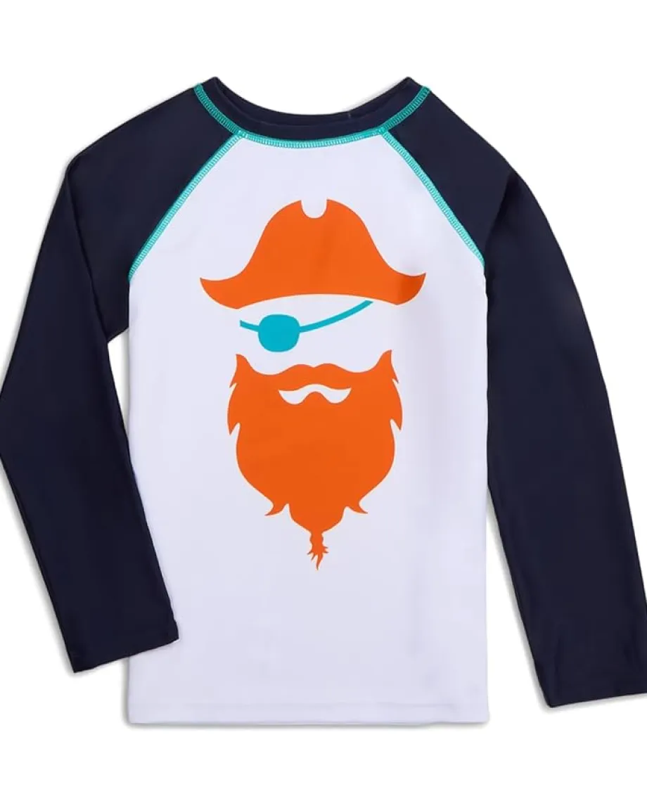 Appaman Kids Clothing<Long Sleeve Rash Guard (Toddler/Little Kid/Big Kid) Navy Blue