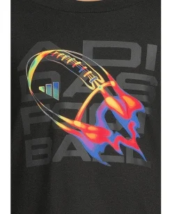 Clothing|adidas Kids Long Sleeve Sport Graphic Tee (Toddler/Little Kid) Black/Multi