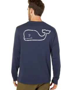 Vineyard Vines Long Sleeve Vintage Whale Pocket T-Shirt