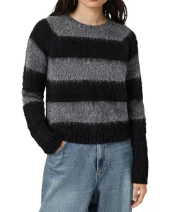 AllSaints Lou Spark Jumper Black/Grey Online