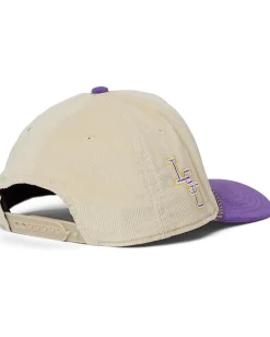 Black Clover LSU Legacy Adjustable Snapback Hat Natural/Purple/Corduory W Rope Hd Patch Sale