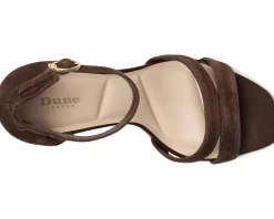 Dune London Heels|Sandals<Majestical Brown Suede