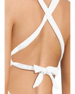 BECCA Swimwear|Swimsuits & Cover-Ups<Marble Canyon Ariyah Ring One Piece White