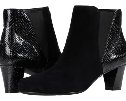 Boots|Boots|David Tate Marconi Black Suede/Snake