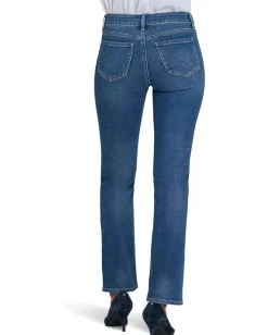 Jeans|NYDJ Marilyn Straight Faux Pearl Jeans in Lake Notre-Dame