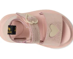 Dr. Martens Kid's Collection Marlowe Hearts (Little Kid/Big Kid) Powder Pink New