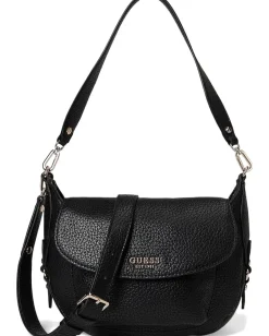 GUESS Handbags|Shoulder Bags<Marsha Flap Shoulder Bag Black