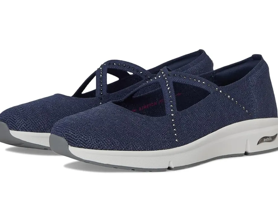 Sandals|Sandals|SKECHERS Martha Stewart Arch Fit Living - Meadow Walk Navy
