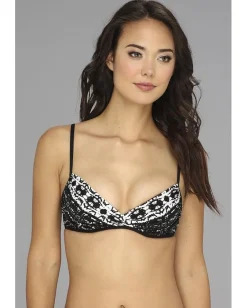 Badgley Mischka Swimwear|Swimsuits & Cover-Ups<Maya Shirred Underwire Bra Black
