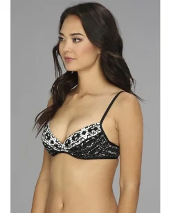 Badgley Mischka Swimwear|Swimsuits & Cover-Ups<Maya Shirred Underwire Bra Black