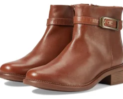 Clarks Maye Grace Tan Leather New