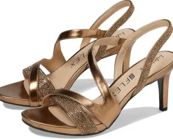 Women LifeStride Mia Glitz Strappy Heeled Dress Sandals